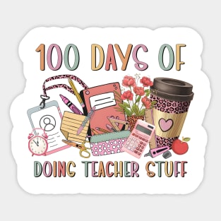 100 Days of School, 100 Days of Doing Teacher Things, Happy 100 Days Of School, 100 Days Celebration Sticker